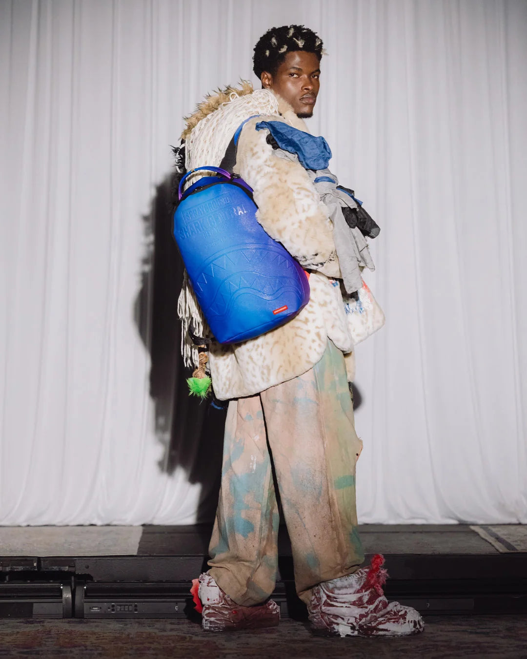 Shark Central All Star Blue Iridescent Backpack