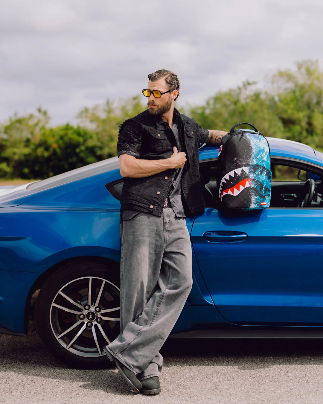 High Tide Sharks In Paris Backpack