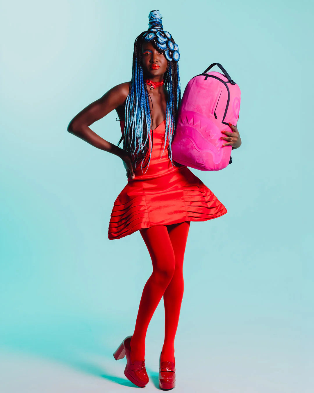 Shinobi Sharks In Paris Backpack Hot Pink