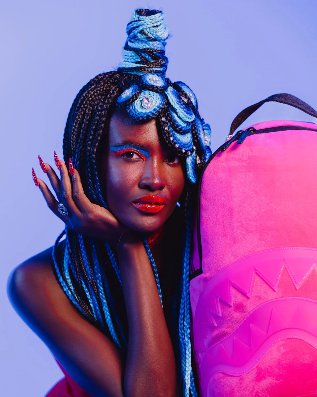 Shinobi Sharks In Paris Backpack Hot Pink