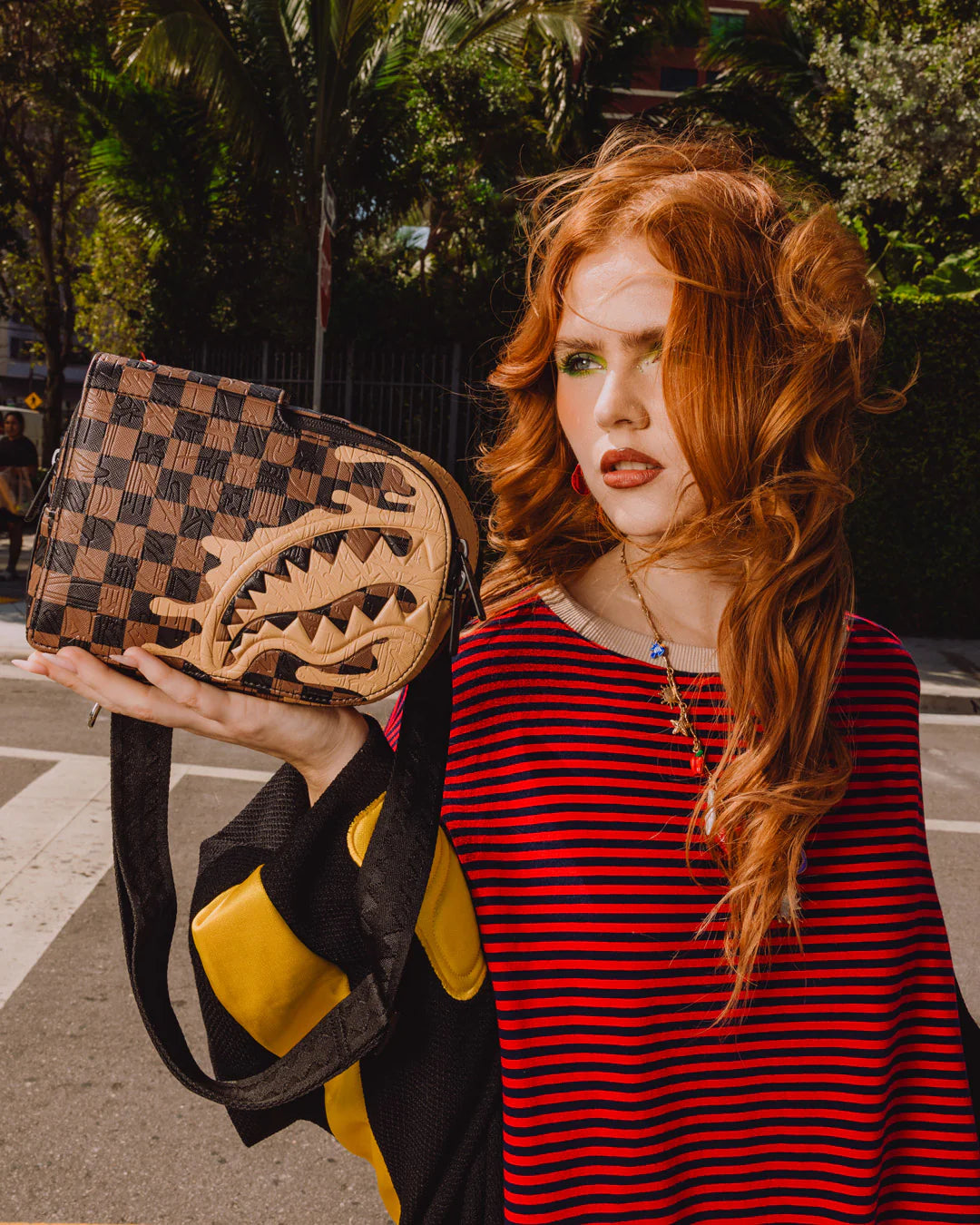 Designer Drip Effect Backpack