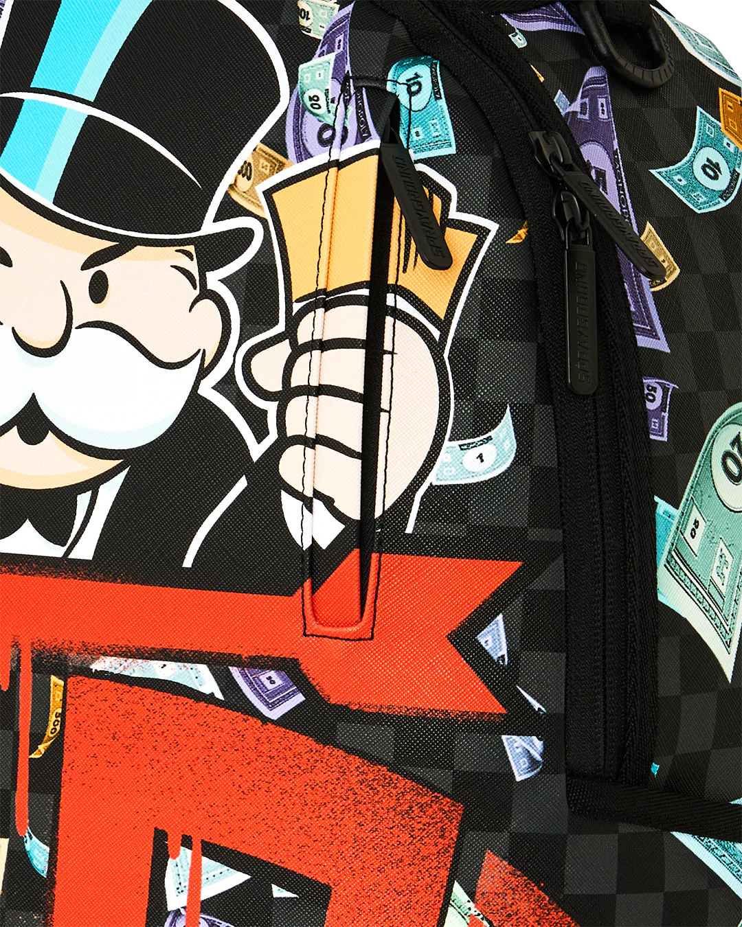 Monopoly Time To Go Backpack - Black Original