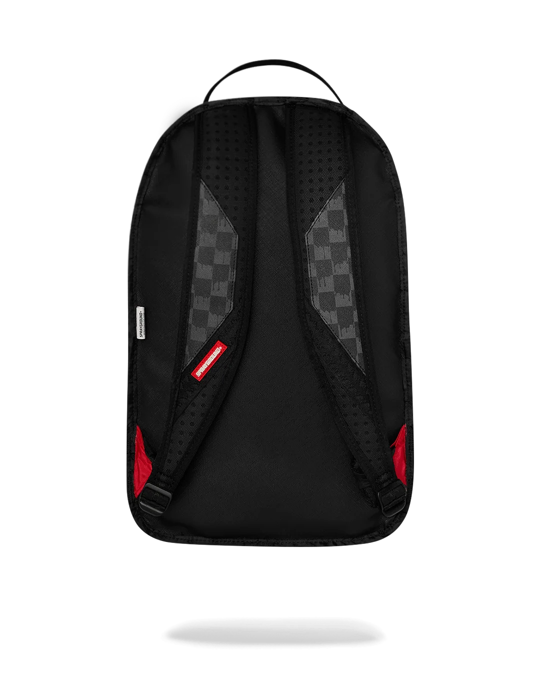 Reverse Mode Purple Velour To Black Check Backpack