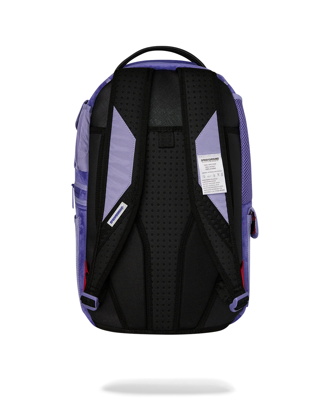 Reverse Mode Purple Velour To Black Check Backpack