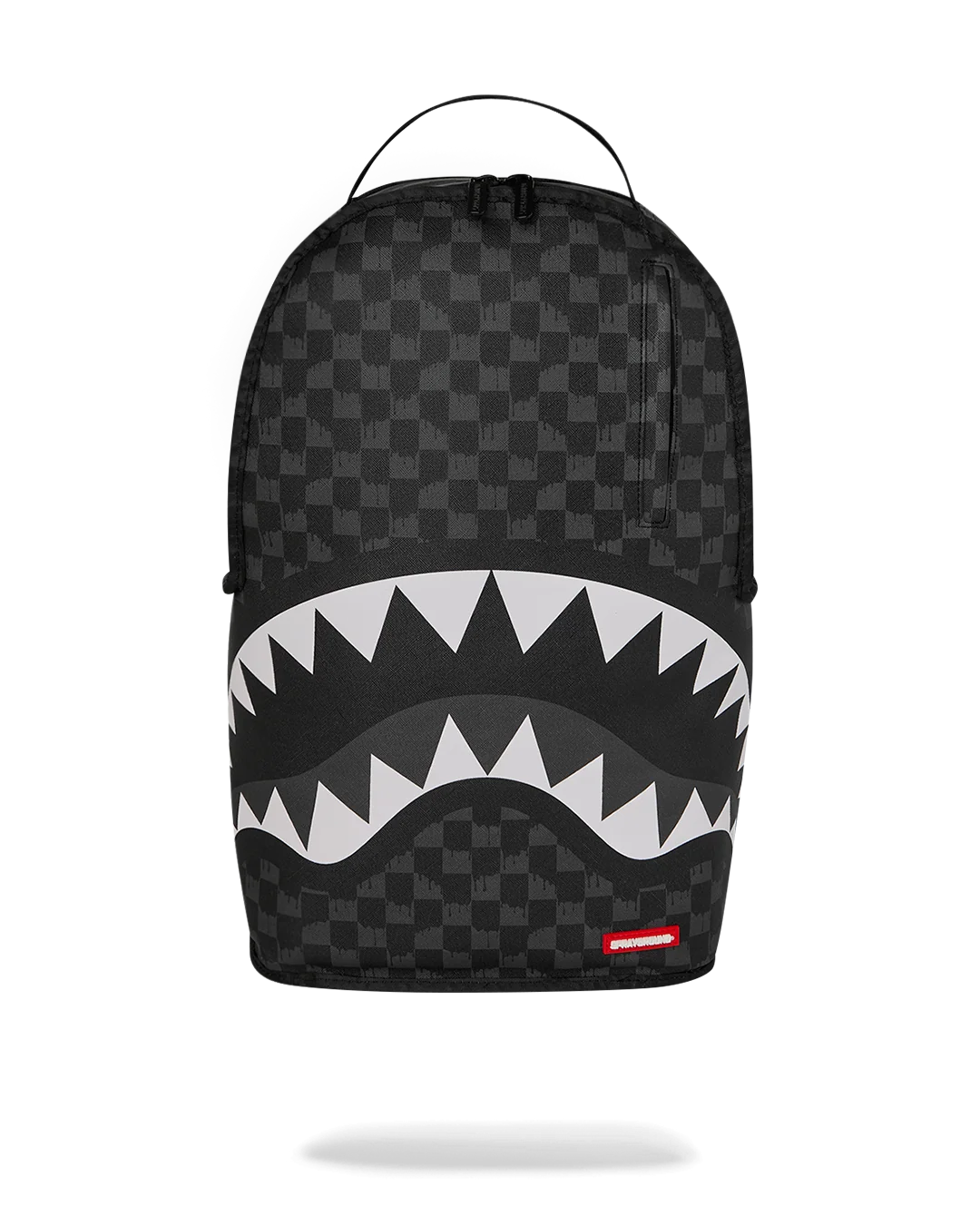 Reverse Mode Purple Velour To Black Check Backpack