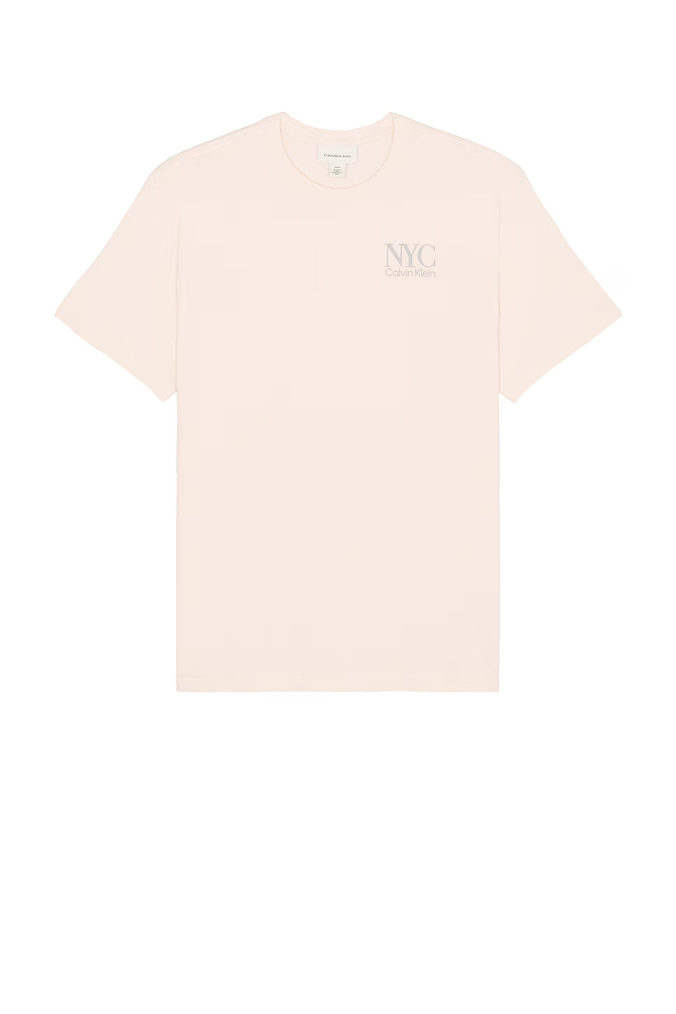 Embroidered Nyc Back Crewneck Camiseta