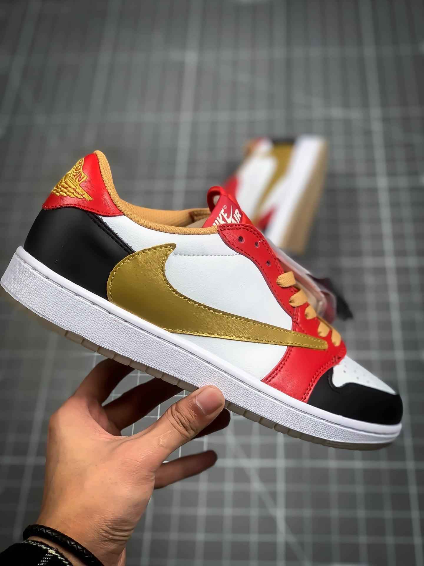 Custom Travis Scott Air Jordan Reverse Mocha Limited Edition Sneakers - Shop Now!