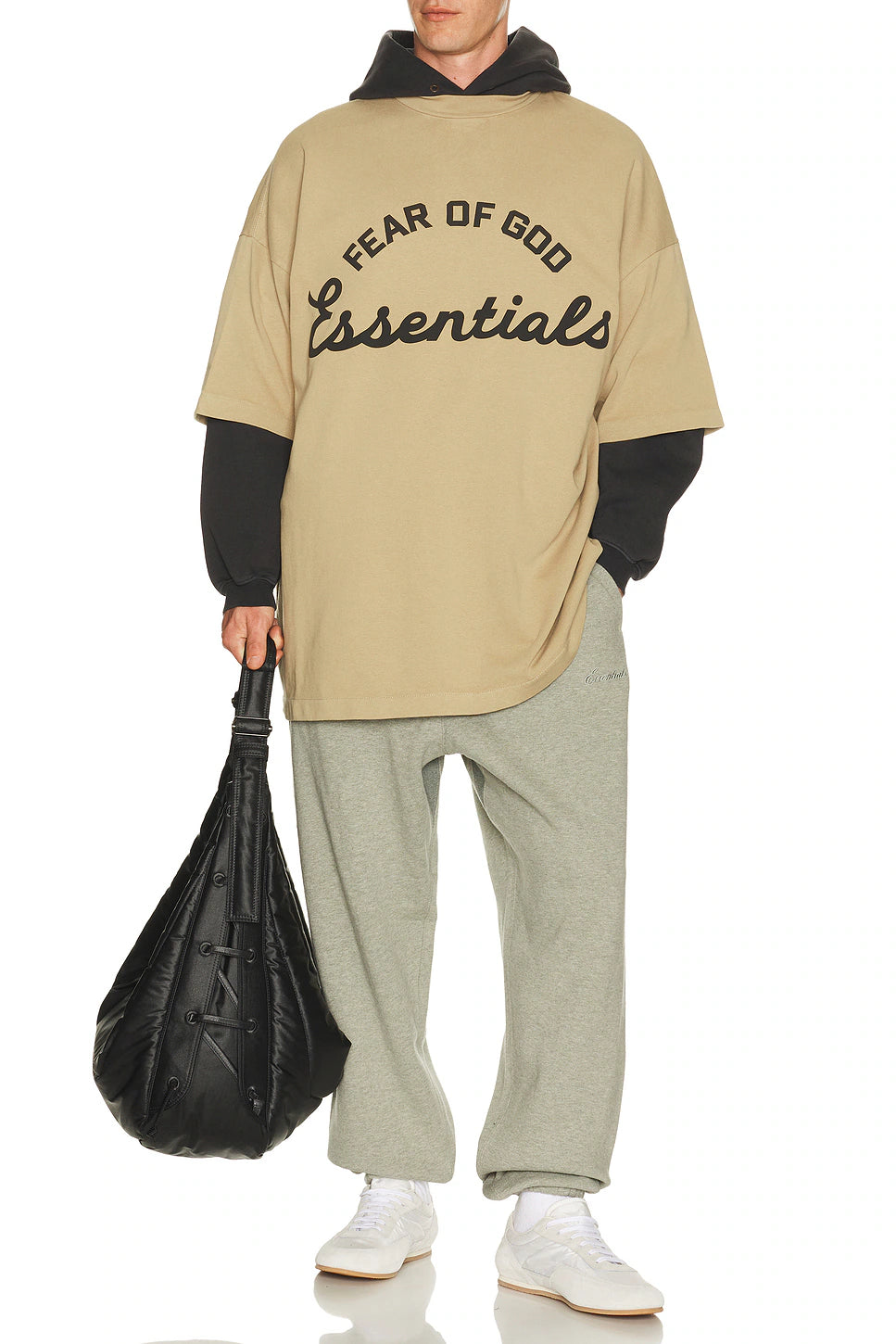 Fear Of God Essentials Oversize Camiseta - Black Original