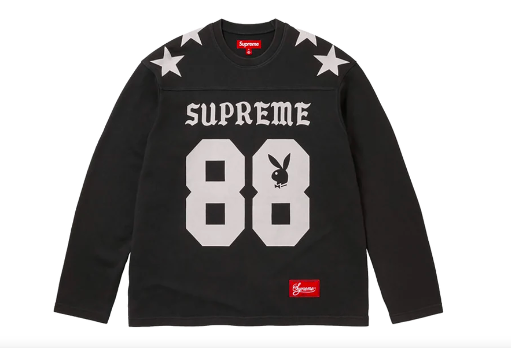 Playboy L/S Football Top SS26 Black