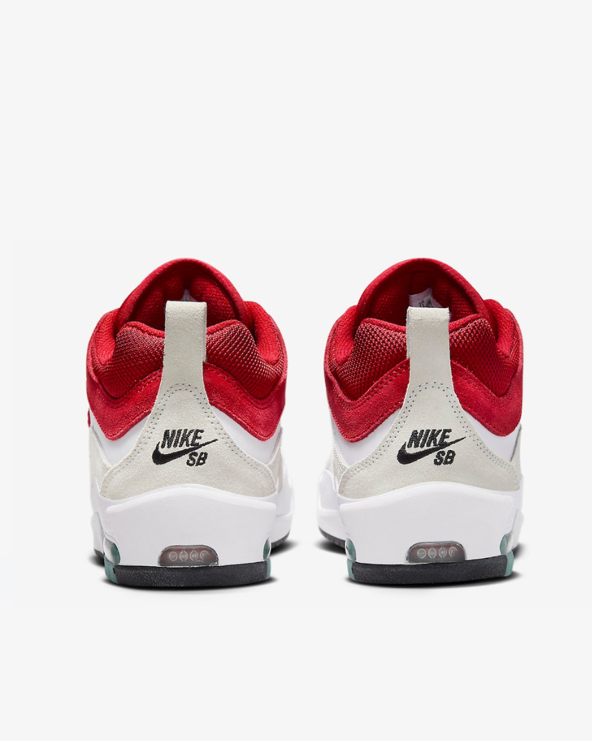 Tenis Nike SB Air Max Ishod Wair 2 White Varsity Red - Black Original