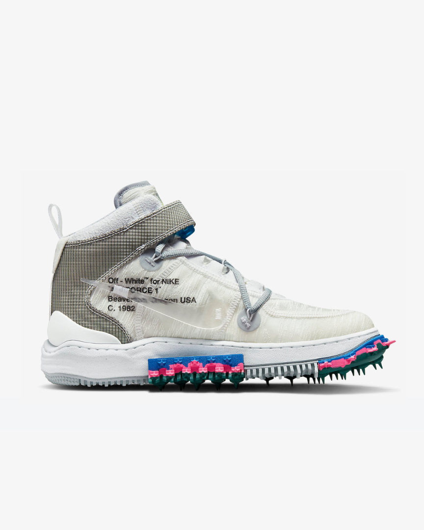 Tenis Nike Air Force 1 Mid Off-White White - Black Original