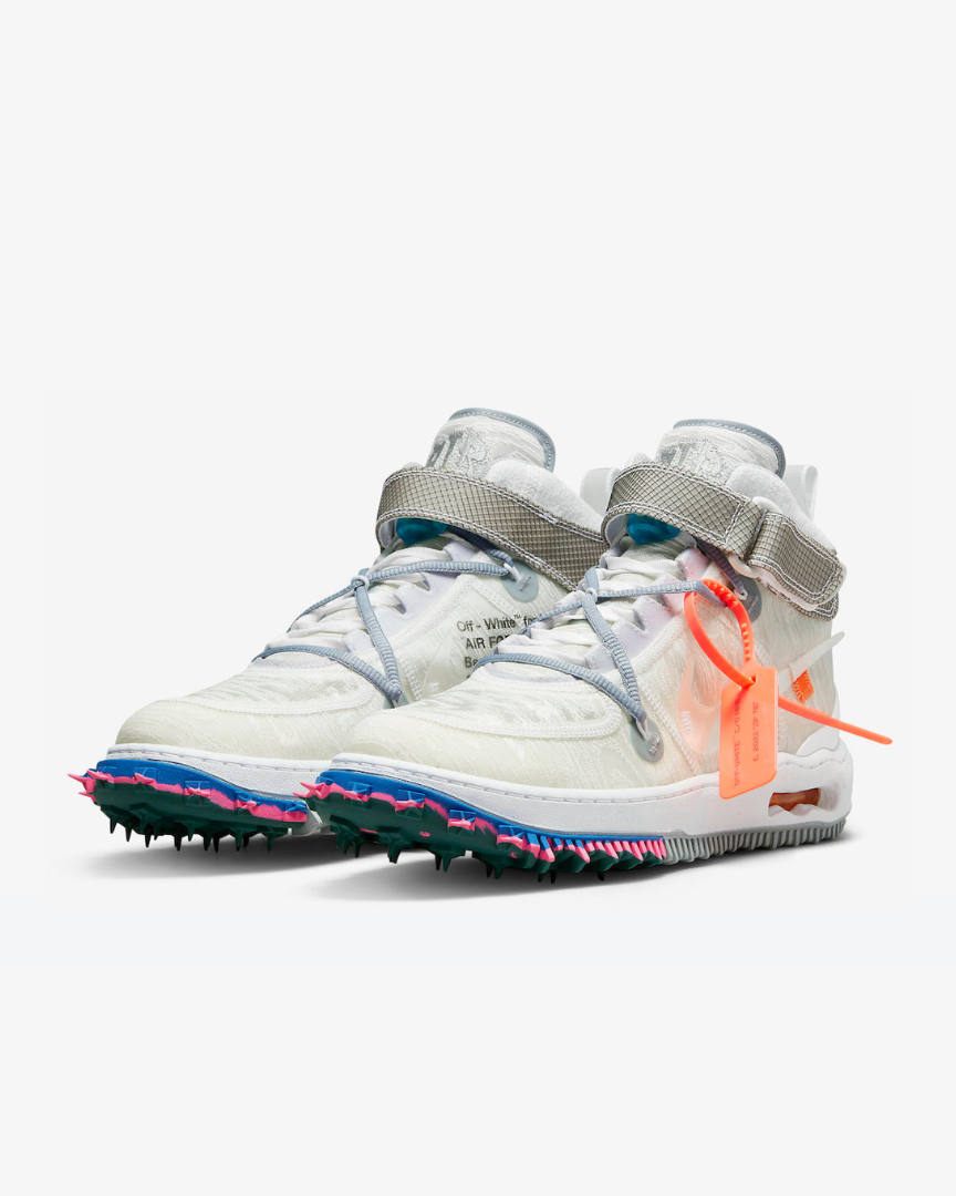 Tenis Nike Air Force 1 Mid Off-White White - Black Original