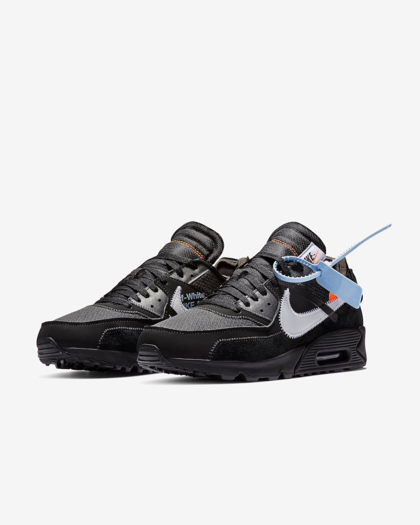 Tenis Nike Air Max 90 Off-White Black - Black Original