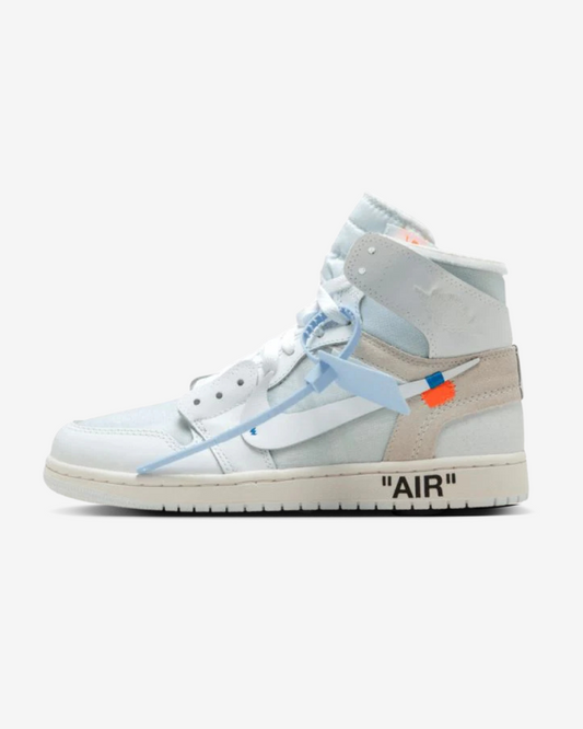 Tenis Nike Off White X Jordan 1 Retro High OG BG White - Black Original