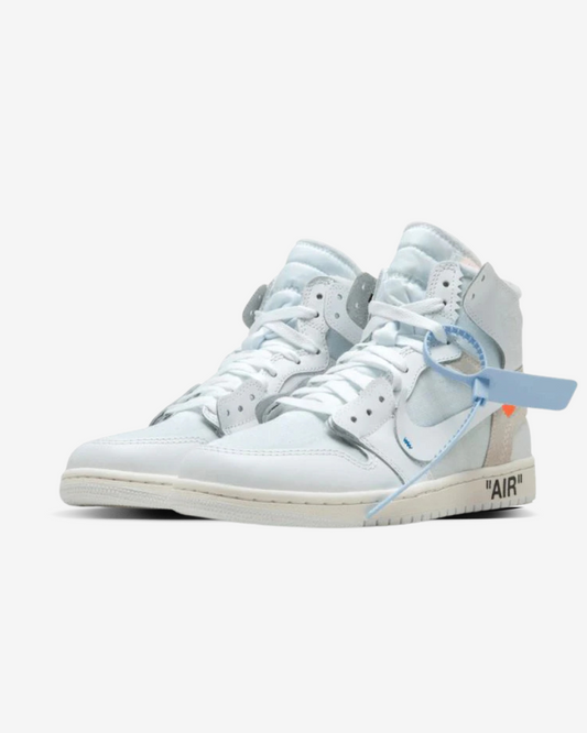 Tenis Nike Off White X Jordan 1 Retro High OG BG White - Black Original